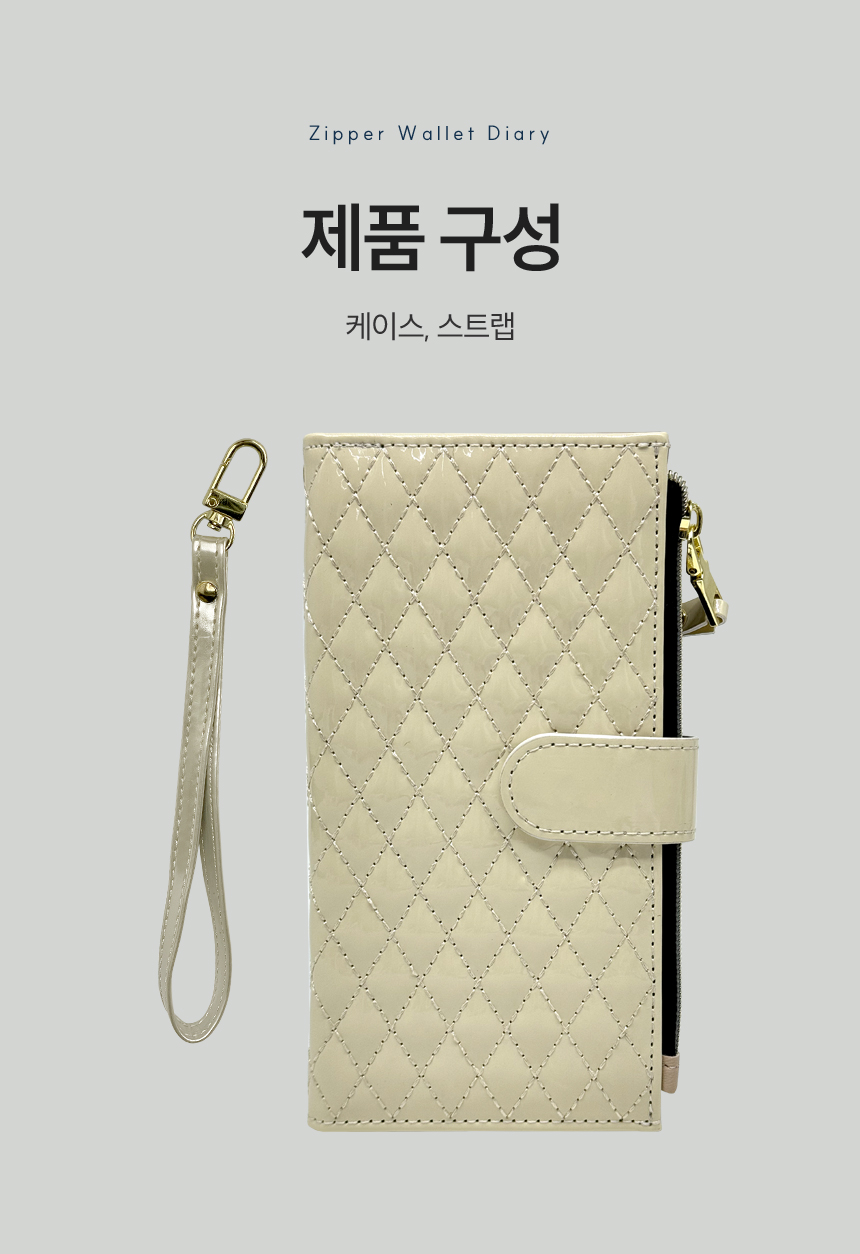 하이온 갤럭시 점프2 가더 안나 애나멜 가죽 다이어리 케이스 상세 이미지 13